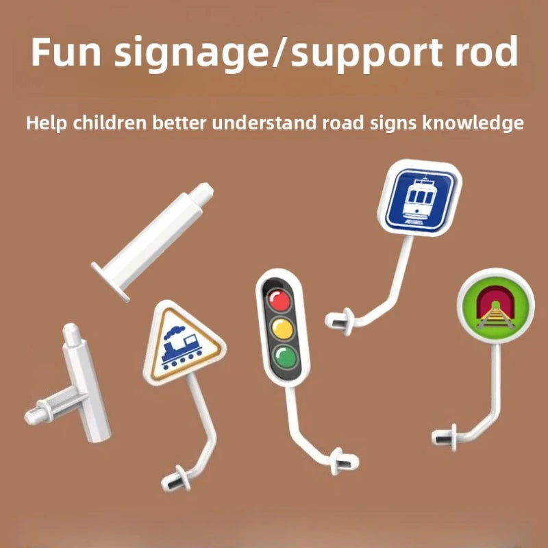 BuildiKids™ Magic Track Set Educational Screen Free Building Blocks Toy (3-6 yrs) 81 Pieces